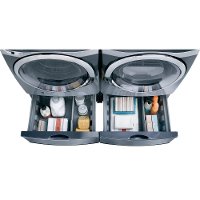 WE357A0V Samsung 27 Inch Laundry Pedestal - Black Stainless Steel-2