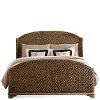 Pecan Brown Woven Casual Classic Queen Bed - Sherborne