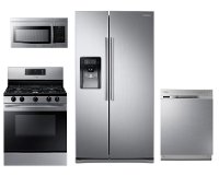 KIT Samsung 4 Piece Kitchen Appliance Package - Stainless Steel