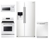 KIT Samsung 4 Piece Electric Kitchen Appliance Package - White