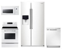 KIT Samsung 4 Piece Electric Kitchen Appliance Package - White