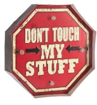 Don't Touch My Stuff LED Light Up Sign