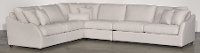 Linen Upholstered 4 Piece Sectional Sofa - Homestead