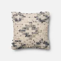 Magnolia Home Furniture Blue and Ivory Throw Pillow
