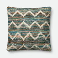 P0421MH Magnolia Home Furniture Multi Color Chevron Throw Pillow
