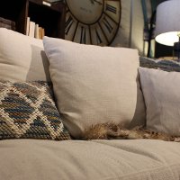 Magnolia Home Furniture Multi Color Diamond Throw Pillow-2