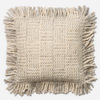 Magnolia Home Furniture Gray and Ivory Throw Pillow