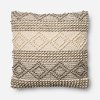 Magnolia Home Furniture Ivory and Gray Throw Pillow