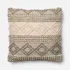 P0460MH Magnolia Home Furniture Ivory and Gray Throw Pillow