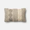 P0461MH Magnolia Home Furniture Ivory and Gray Throw Pillow