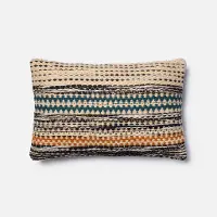 P1009MH Magnolia Home Furniture Orange and Blue Throw Pillow
