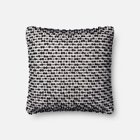 Magnolia Home Furniture White and Black Throw Pillow
