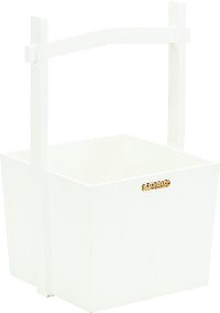Magnolia Home Furniture Distressed White Wishing Well Basket