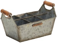 Magnolia Home Furniture Metal Caddy with 6 Storage Compartments
