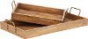 Magnolia Home Furniture Breakfast Trays with Metal Handles - Set of 2