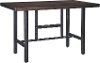 Industrial Brown and Black Counter Height Dining Table - Kavara