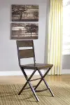 Kavara Reclaimed Wood and Metal Counter Height Stool