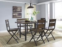 Reclaimed Wood and Metal 6 Piece Counter Height Dining Set - Kavara
