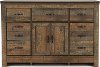Contemporary Rustic Oak Dresser - Trinell