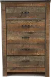 Trinell Rustic Oak Chest of Drawers