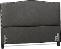 Charcoal Gray Classic Queen Upholstered Headboard - Selena