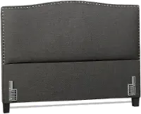 75650HB Selena Gray Queen Upholstered Headboard