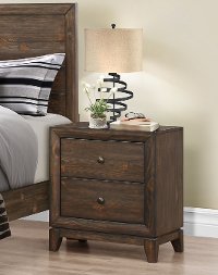 2017-771/NIGHTSTAND Antique Pine Nightstand - Arielle