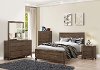 6PC:2017/ARIELLE3/3 Antique Pine 6 Piece Twin Bedroom Set - Arielle Collection