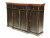 CR1825/CREDENZA Black & Brown 4-Door Credenza - Signature