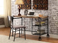 Wood & Metal Casual Industrial Desk - Alexander
