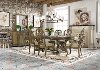 Clearance Classic Pecan 7 Piece Dining Set - Touraine