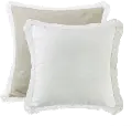 Double Sided Euro Sham with Lace Trim - Charlotte