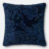Indigo Textured Throw Pillow