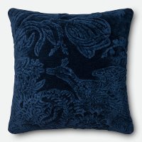 Indigo Textured Throw Pillow