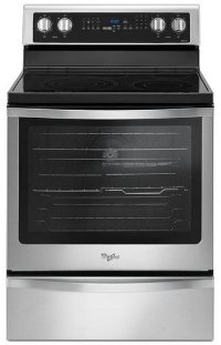 WFE745H0FS Whirlpool Electric Range with Frozen Bake Technology - 6.4 cu. ft. Stainless Steel