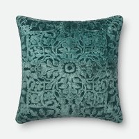 Aruba Green Textured Throw Pillow