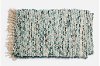 Blue and White Tweed Throw Blanket