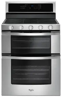 WGG745S0FS Whirlpool Double Oven Gas Range - 6.0 cu. ft. Stainless Steel