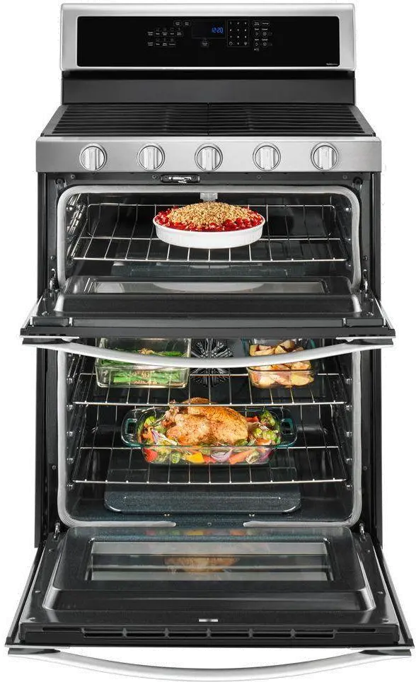 WGG745S0FS Whirlpool Double Oven Gas Range - 6.0 cu. ft. Stainless Steel-2