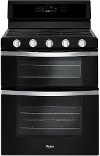 WGG745S0FE Whirlpool 30 Inch Black 6.0 cu. ft. Double Oven Gas Range
