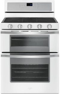 WGG745S0FH Whirlpool Double Oven Gas Range - 6.0 cu. ft. White