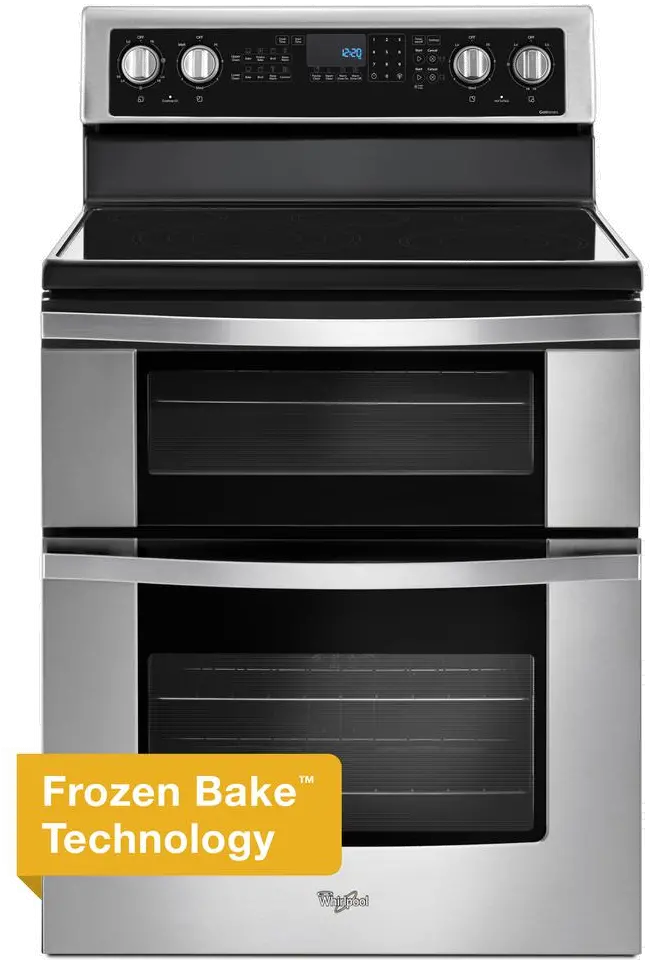 WGE745C0FS Whirlpool Double Oven Electric Range - 6.7 cu. ft. Stainless Steel-2