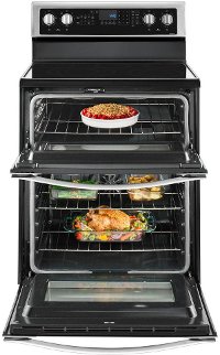 WGE745C0FS Whirlpool Double Oven Electric Range - 6.7 cu. ft. Stainless Steel-3