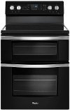 WGE745C0FE Whirlpool 6.7 Cu. Ft. Double Oven Electric Range - Black