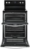 WGE745C0FE Whirlpool 6.7 Cu. Ft. Double Oven Electric Range - Black-2