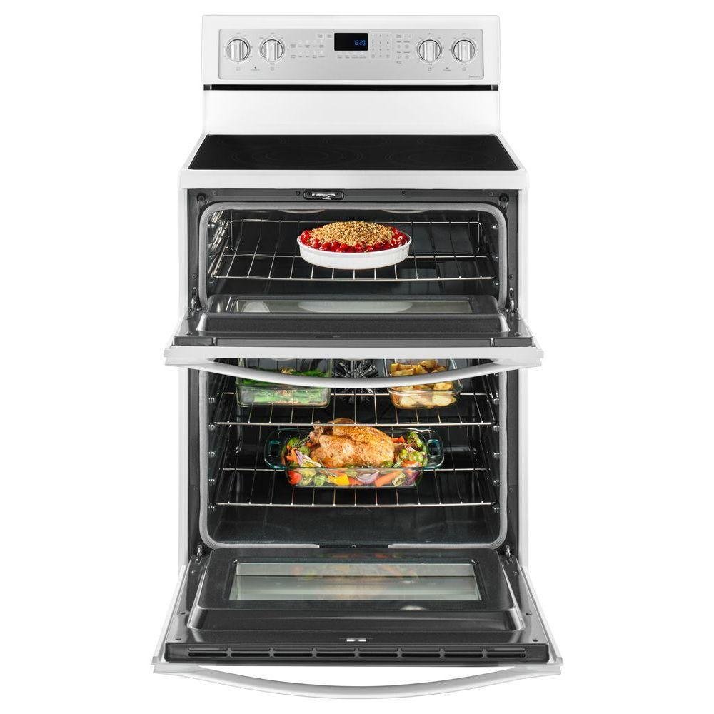 WGE745C0FH Whirlpool Double Oven Electric Range - 6.7 cu. ft. White-4