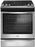 WEG745H0FS Whirlpool 5.8 cu ft Gas Range - Stainless Steel