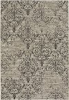 5 x 8 Medium Noir Black and Tan Indoor-Outdoor Rug - Finesse Heirloom