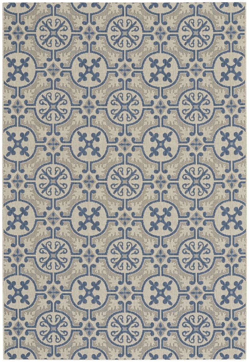 8 X 11 Large Capri Blue Indoor Outdoor Rug Finesse Tile Rc 8 X 11 Large Capri Blue Indoor Outdoor Rug Finesse Tile