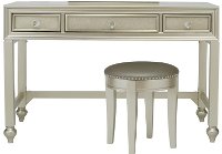 Traditional Champagne Vanity Desk - Lil' Diva